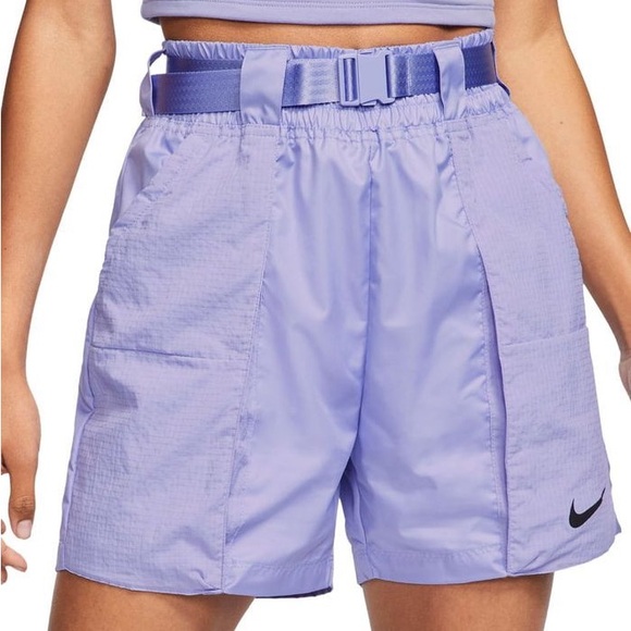 Nike Lilac Belted Cargo Shorts - Picture 1 of 5